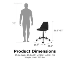 Novogratz Brittany Office Chair 20 Novogratz Brittany Office Chair -COSCO Store 810538398 6