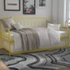 Bright Pop Yellow Metal Twin Daybed & Trundle -COSCO Store 810538408 1