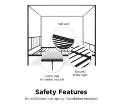 Novogratz Marion Canopy Bed -COSCO Store 810538413 5