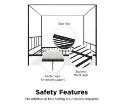 Novogratz Marion Canopy Bed -COSCO Store 810538414 5