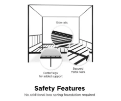 Novogratz Marion Canopy Bed -COSCO Store 810538415 5