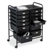 Black Metal 12-Drawer Rolling Storage Cart -COSCO Store 810539917 1