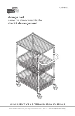 Chrome 3-Shelf Storage Cart -COSCO Store 810539919 6