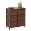 Brown 6-Drawer Woven Strap Chest -COSCO Store 810539931 1