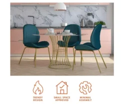 CosmoLiving Astor Velvet Dining Chair -COSCO Store 810540999 5