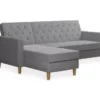 CosmoLiving Liberty Gray Chenille Sectional Storage Futon 1 CosmoLiving Liberty Gray Chenille Sectional Storage Futon -COSCO Store 810541025 5