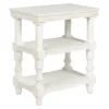 Dannerville Antique White 3-Tier Accent Table With USB Charging -COSCO Store 810542271