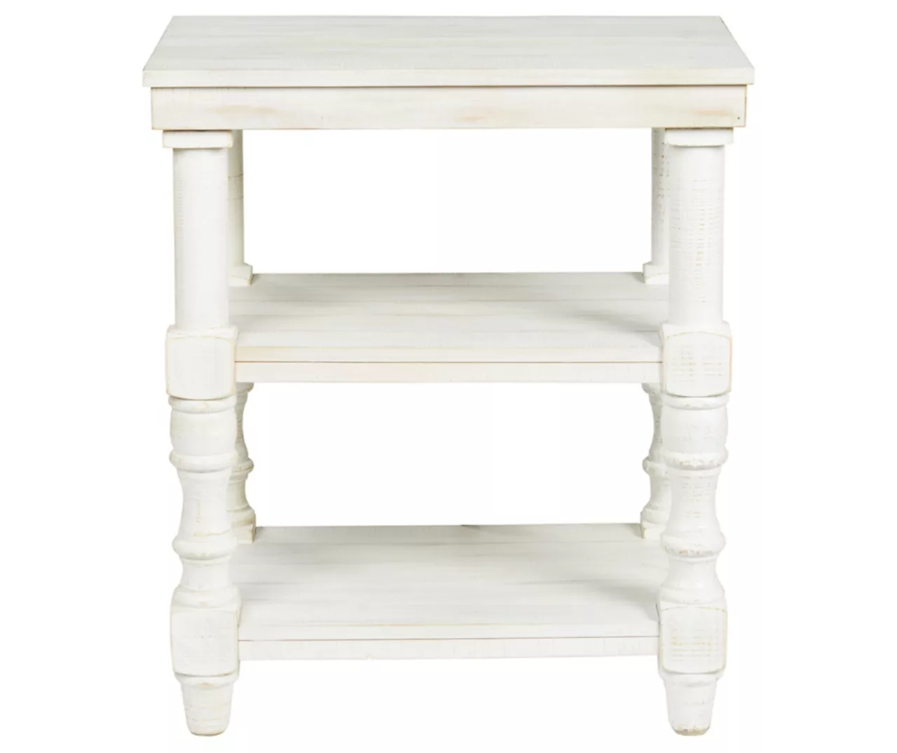 Dannerville Antique White 3-Tier Accent Table With USB Charging 7 Dannerville Antique White 3-Tier Accent Table With USB Charging - Image 5