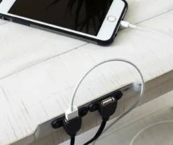 Dannerville Antique White 3-Tier Accent Table With USB Charging 16 Dannerville Antique White 3-Tier Accent Table With USB Charging -COSCO Store 810542271 5