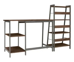 Soho 2-Piece Wooden Desk & Bookcase Set 11 Soho 2-Piece Wooden Desk & Bookcase Set -COSCO Store 810542289 2