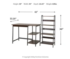 Soho 2-Piece Wooden Desk & Bookcase Set 12 Soho 2-Piece Wooden Desk & Bookcase Set -COSCO Store 810542289 3