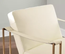 Kleemore Ostrich Embossed Leather Accent Chair 12 Kleemore Ostrich Embossed Leather Accent Chair -COSCO Store 810542293 4