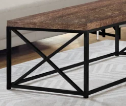 Monarch Reclaimed Wood Look Coffee Tables -COSCO Store 810542382 3