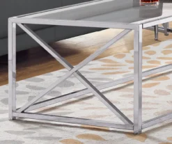 Monarch Glass & Metal Coffee Table 16 Monarch Glass & Metal Coffee Table -COSCO Store 810542388 3