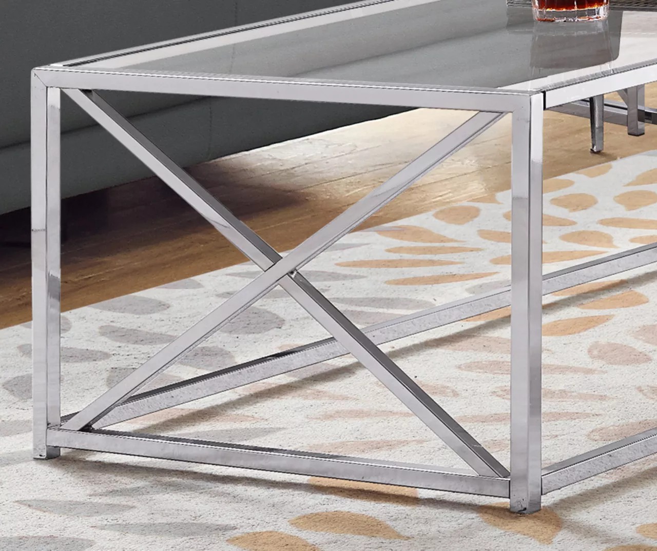 Monarch Glass & Metal Coffee Table 9 Monarch Glass & Metal Coffee Table - Image 7