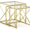 Monarch Glass & Metal 2-Piece Nesting Table Set 1 Monarch Glass & Metal 2-Piece Nesting Table Set -COSCO Store 810542390 2