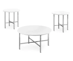 Monarch Round 3-Piece Occasional Table Set 25 Monarch Round 3-Piece Occasional Table Set -COSCO Store 810542402 2