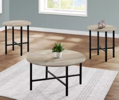 Monarch Round 3-Piece Occasional Table Set 29 Monarch Round 3-Piece Occasional Table Set -COSCO Store 810542424 1