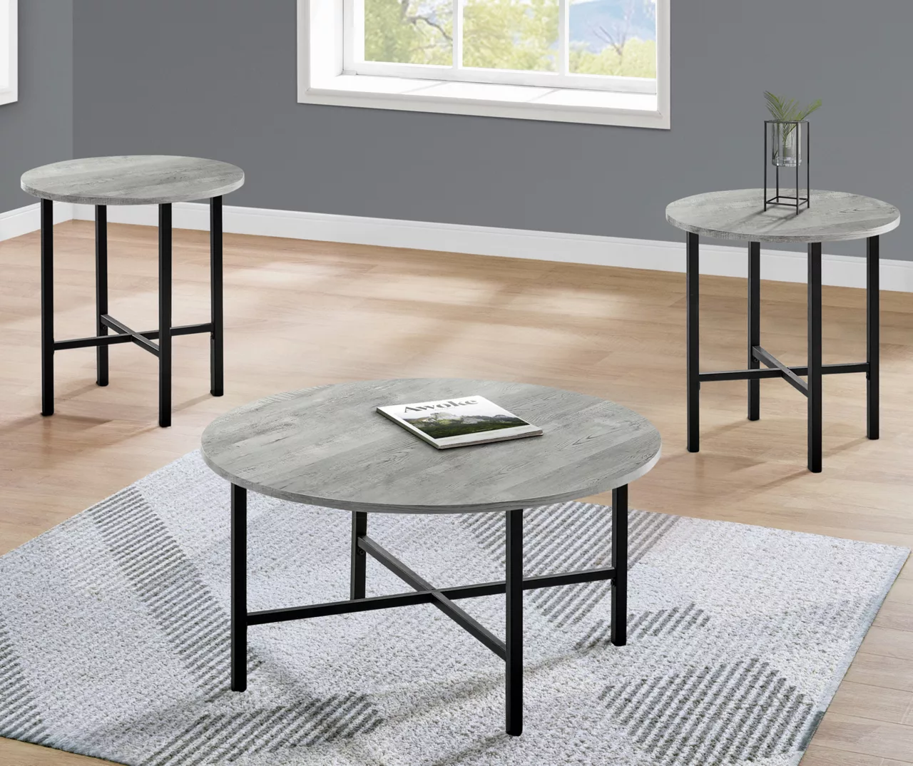 Monarch Round 3-Piece Occasional Table Set 18 Monarch Round 3-Piece Occasional Table Set - Image 16