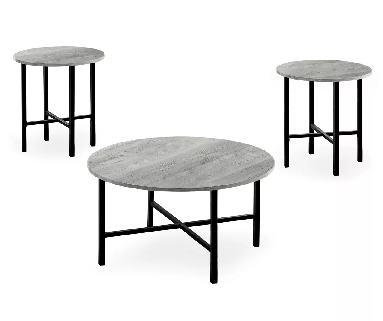 Monarch Round 3-Piece Occasional Table Set 5 Monarch Round 3-Piece Occasional Table Set - Image 3