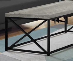 Gray Reclaimed Wood Look Coffee Table -COSCO Store 810542431 3 1