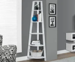Monarch 5-Shelf Etagere Corner Bookcase 30 Monarch 5-Shelf Etagere Corner Bookcase -COSCO Store 810542448 1