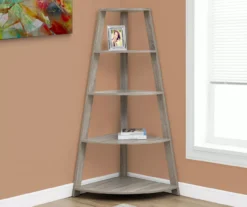 Monarch 4-Shelf Etagere Corner Bookcase -COSCO Store 810542452 1