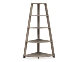 Monarch 4-Shelf Etagere Corner Bookcase -COSCO Store 810542452 2