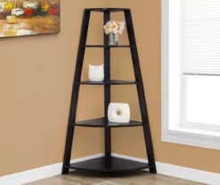 Monarch 4-Shelf Etagere Corner Bookcase -COSCO Store 810542456 1