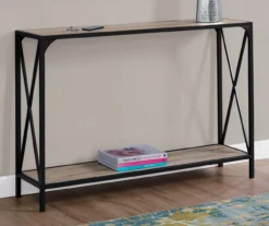Monarch Metal X-Shaped Console Table -COSCO Store 810542457 1