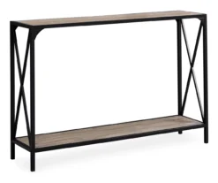 Monarch Metal X-Shaped Console Table -COSCO Store 810542457 2