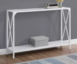 Monarch Metal X-Shaped Console Table -COSCO Store 810542458 1