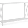 Monarch Metal X-Shaped Console Table -COSCO Store 810542458 2