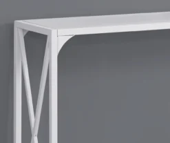 Monarch Metal X-Shaped Console Table -COSCO Store 810542458 3