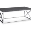 Gray & Chrome Metal Coffee Table -COSCO Store 810542481 2