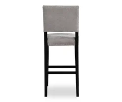 Marianna Dark Gray Washed Upholstered Velvet Bar Stool -COSCO Store 810543063 5