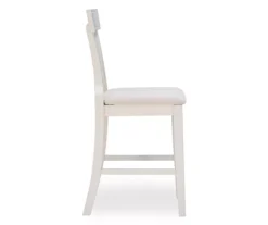 Rider Whitewash Upholstered Wood Counter Stool 10 Rider Whitewash Upholstered Wood Counter Stool -COSCO Store 810543091 4