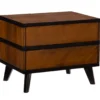 Manhattan Walnut 2-Drawer Mid-Century Wood Nightstand -COSCO Store 810543109 A0 1