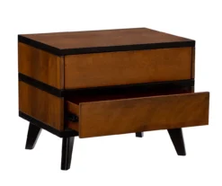 Manhattan Walnut 2-Drawer Mid-Century Wood Nightstand 19 Manhattan Walnut 2-Drawer Mid-Century Wood Nightstand -COSCO Store 810543109 A0 6