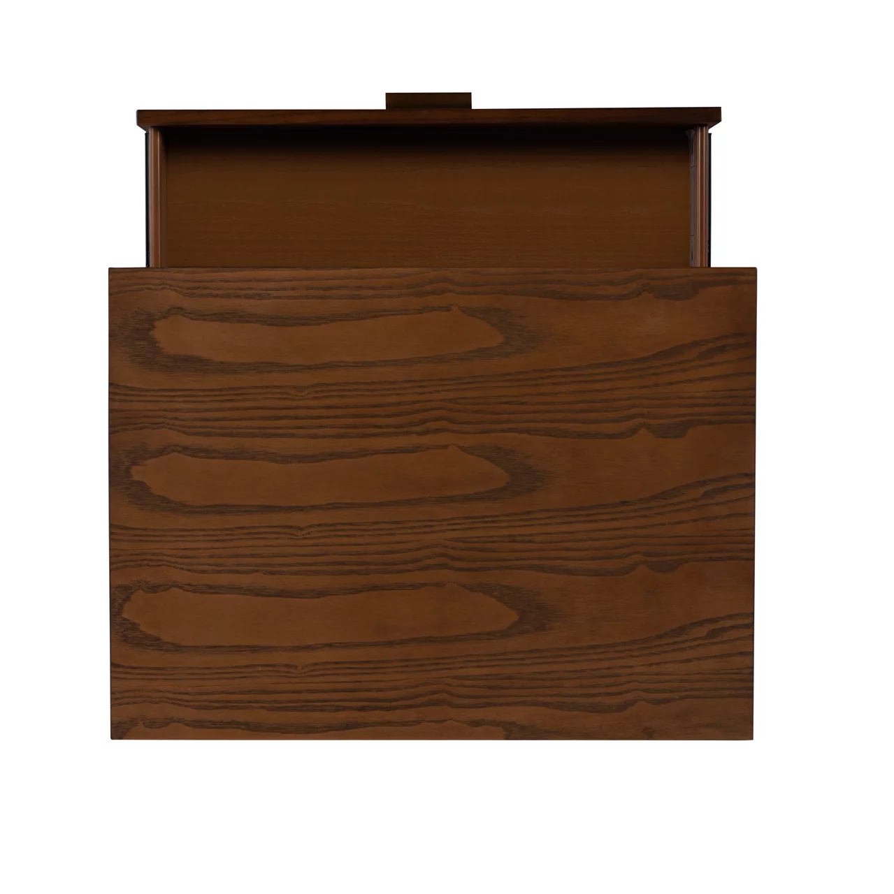 Shay Walnut 1-Drawer Wood Nightstand 6 Shay Walnut 1-Drawer Wood Nightstand - Image 4