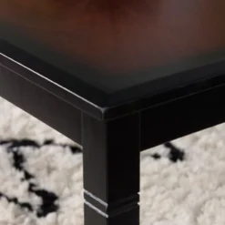 Shirley Black Cherry Transitional Wood Coffee Table -COSCO Store 810543142 3