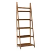 Presley Walnut 5-Shelf Ladder Bookcase -COSCO Store 810543154 2