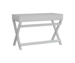 Kari Gray 2-Drawer Campaign Desk 9 Kari Gray 2-Drawer Campaign Desk -COSCO Store 810543177 5