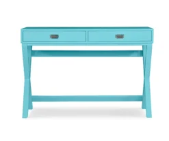 Cami Blue X-Base Campaign Style Writing Desk -COSCO Store 810543182 3
