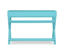 Cami Blue X-Base Campaign Style Writing Desk -COSCO Store 810543182 4