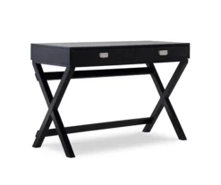 Cami Black X-Base Campaign Style Writing Desk
