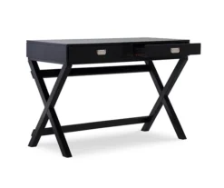 Cami Black X-Base Campaign Style Writing Desk -COSCO Store 810543183 4