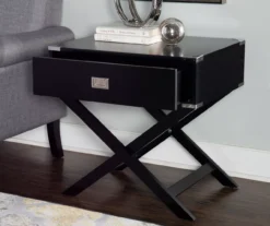 Cami Single Drawer X Base Accent Table -COSCO Store 810543184 A0 8
