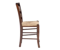 Bordeaux Walnut Handwoven Ladder Back Side Chairs, 2-Pack -COSCO Store 810543200 A1
