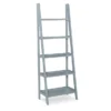 Boston Gray 5-Shelf Wooden Ladder Bookcase -COSCO Store 810543216 1